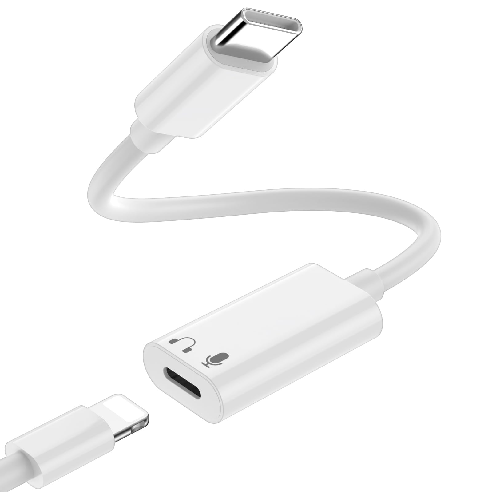 Amazon.com: USB C to Lightning Headphone Audio Adapter for iPhone